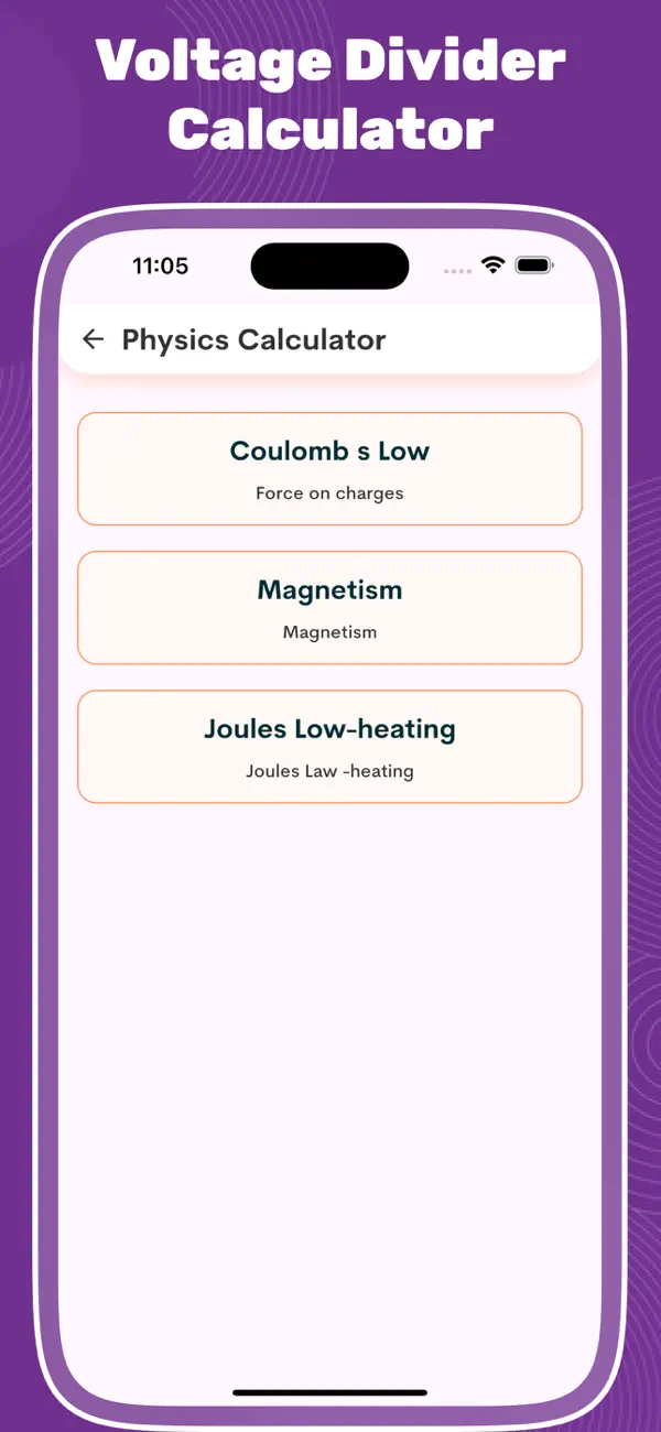 Screenshot #2 pour Electronics Toolkit calc