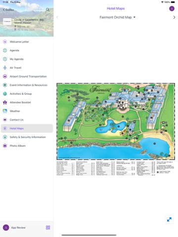 EXAS Events iPad screenshot