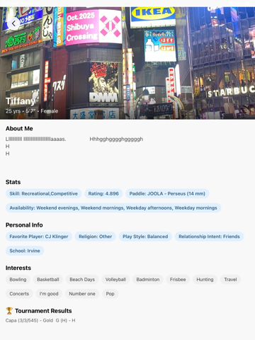 Dink n Date iPad screenshot 5 - Lifestyle app