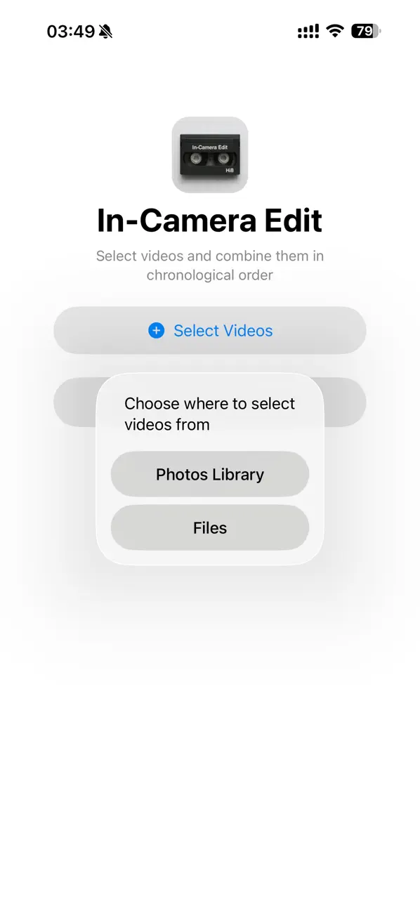 Screenshot #2 pour In-Camera Edit