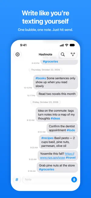 Hashnote: Notes to Self screenshot 1