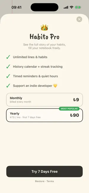 Habit Notebook screenshot 3