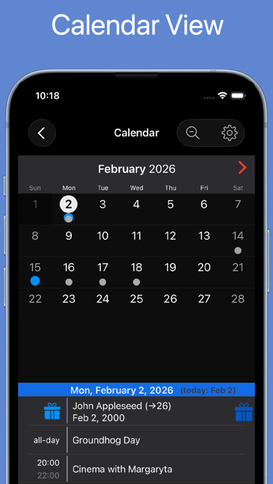 BirthdaysPro HD screenshot 4