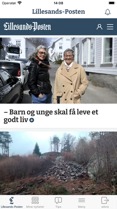 Lillesands-Posten Screenshot