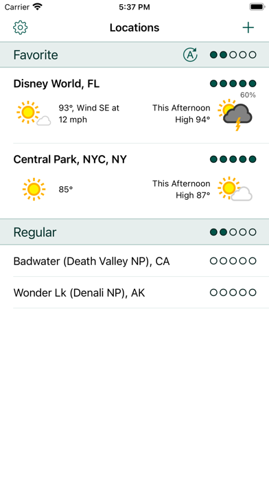 AWeather - Avanti Weather Screenshot
