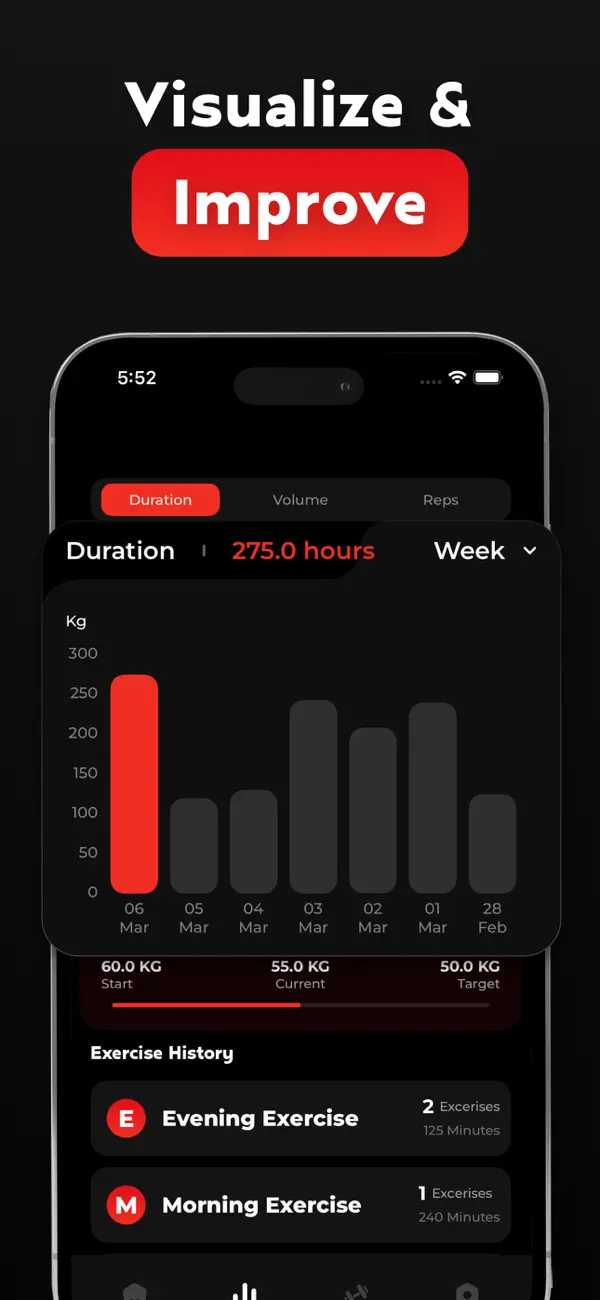 Screenshot #3 pour Gym Workout Tracker - FitBuild