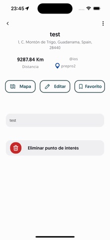 Puntos Seguros App screenshot