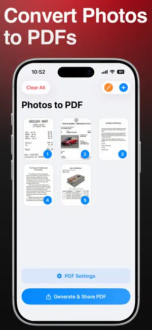 Photos to PDF Tool screenshot 1