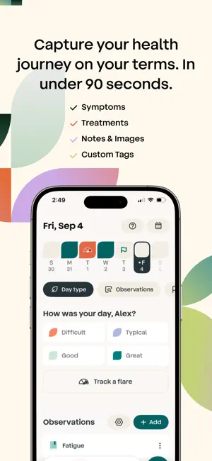 Folia: Health Symptom Tracker screenshot 2