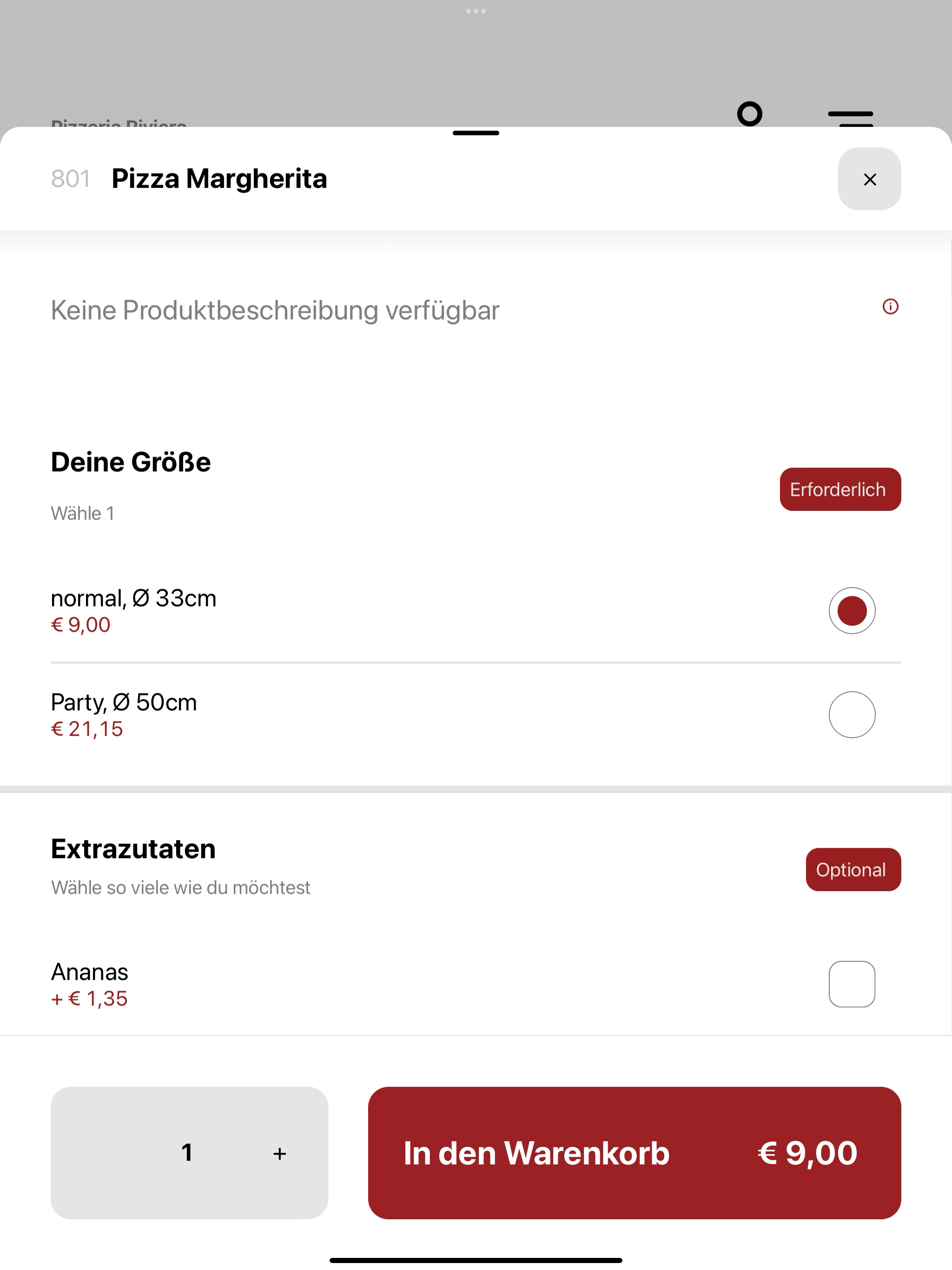 Pizzeria Riviera Wien
