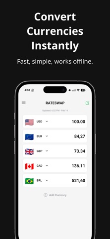 RateSwap Multicurrency Tracker Screenshot 1 of 4