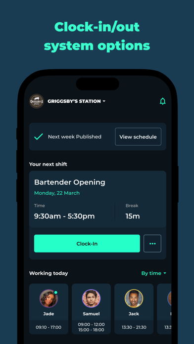 Employee Scheduling by BLEND Screenshot