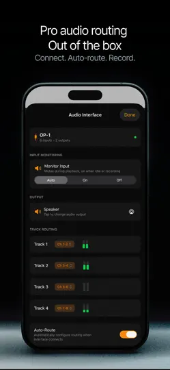 Screenshot von Reel: 4-Track Recorder auf dem iPhone 5