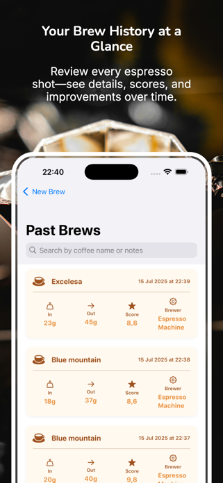 Espresso Tuner: Coffee Timer Screenshot 2 of 4