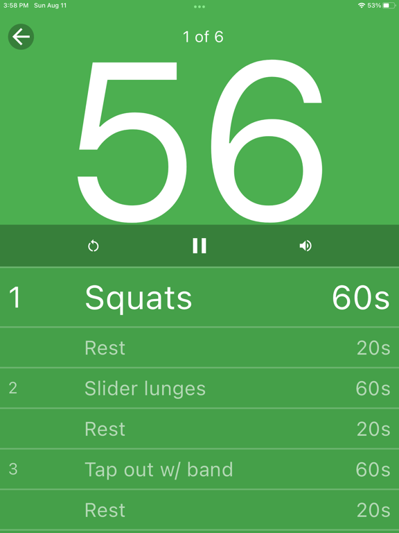 OpenHIIT iPad screenshot 3 - Health & Fitness app