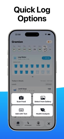 Gramion: Calorie Tracker AI screenshot
