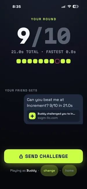 Increment: Mental Math screenshot 2