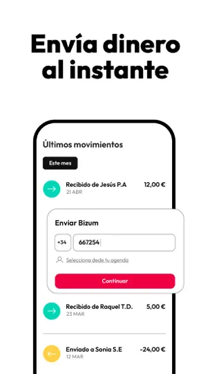 Screenshot von Openbank Spain auf dem iPhone 2