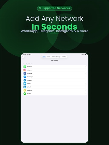 Dual Messenger: Web Clone iPad screenshot 3