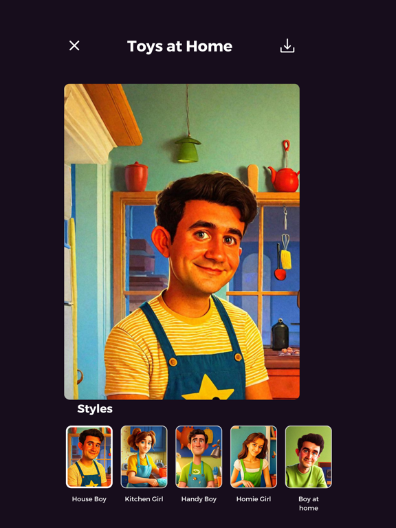 Cartoon Poster Maker: FaceToon iPad screenshot 6 - Photo & Video app
