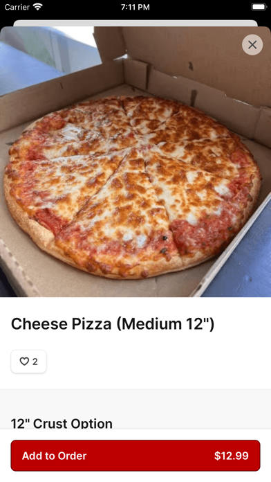 Tatiana Pizza iPhone screenshot 3 - Food & Drink app