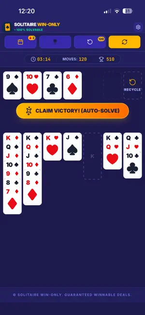 Solitaire Win-Only screenshot 1