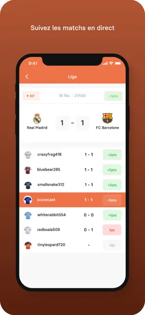 Scorecast Classique iPhone screenshot 2