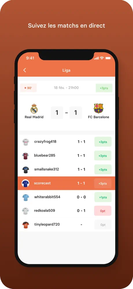Scorecast Classique screenshot 2
