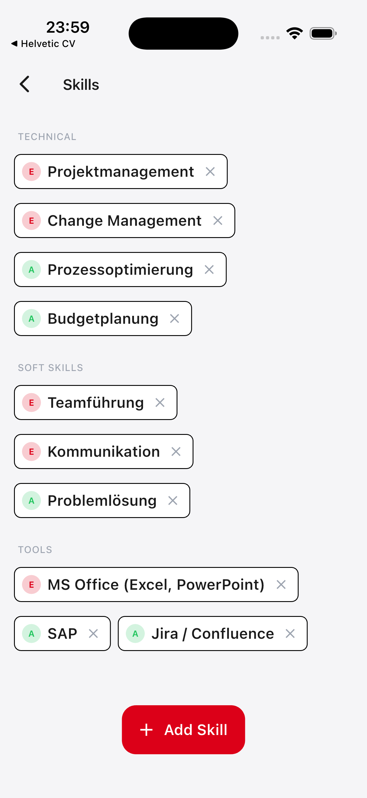 Helvetic CV screenshot 6