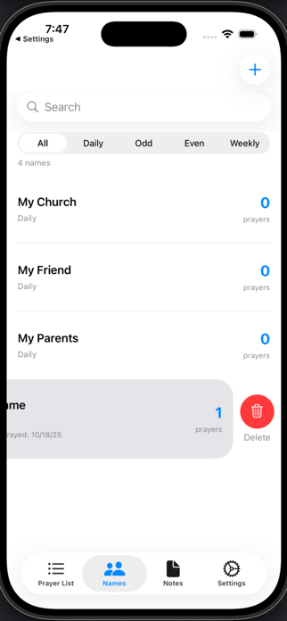 Simple Prayer List Screenshot 4 of 8