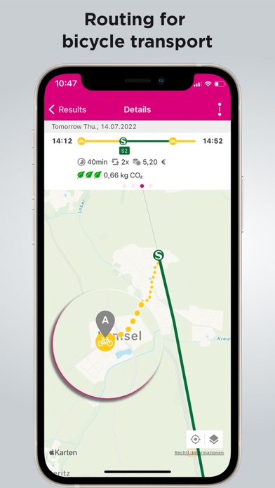 Mobilitätsportal Mitteldtl. Screenshot
