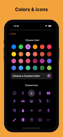 Habit Tracker EasyHabits iPhone screenshot
