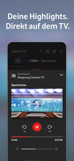 Vodafone TV (GigaTV Mobile) iPhone screenshot 3