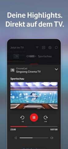 Vodafone TV (GigaTV Mobile) iPhone screenshot 3