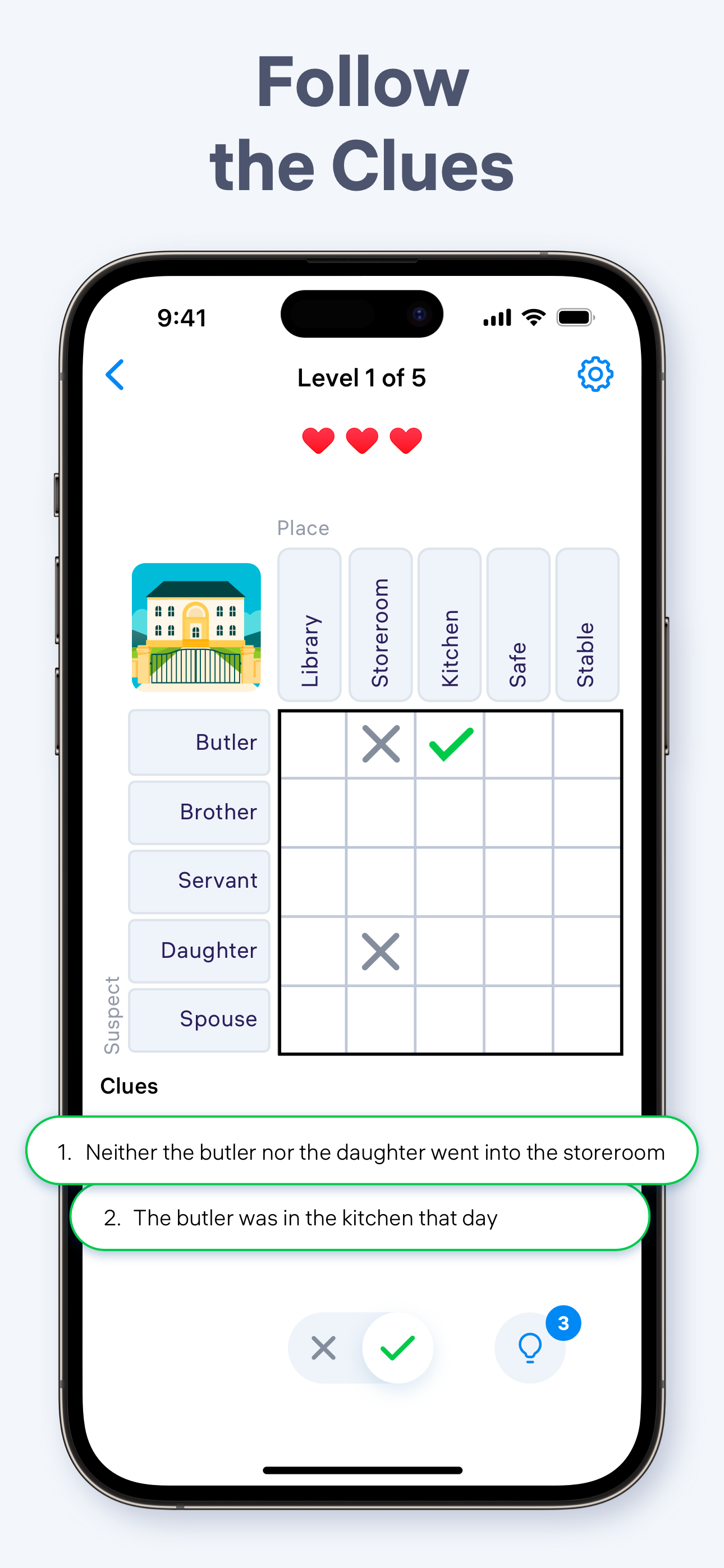 Logic Puzzles - Clue Game