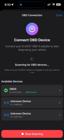 OBDChat - AI car scanner iPhone screenshot