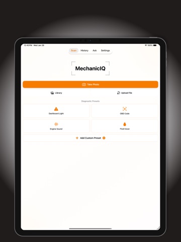 Car Repair AI: MechanicIQ iPad screenshot