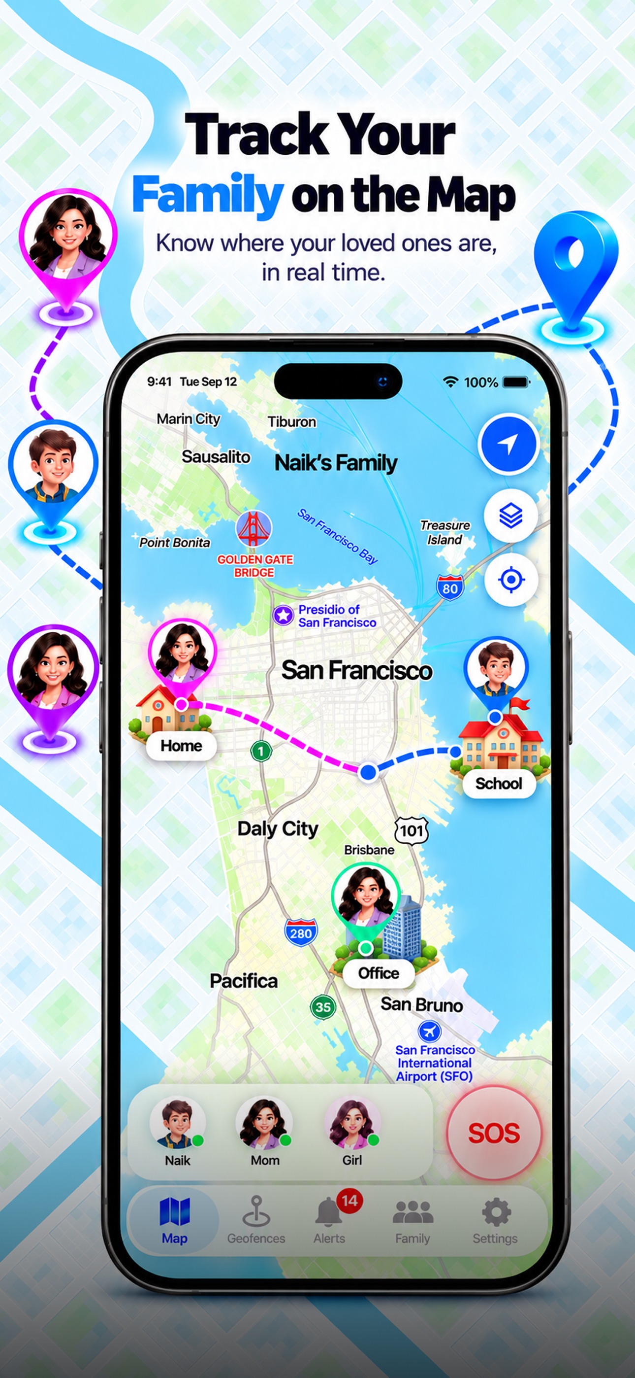 Screenshot 1 of Family GPS Tracker and Locator
