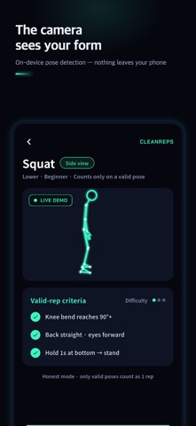 CleanReps: Motion Rep Counter Screenshot 2 of 5