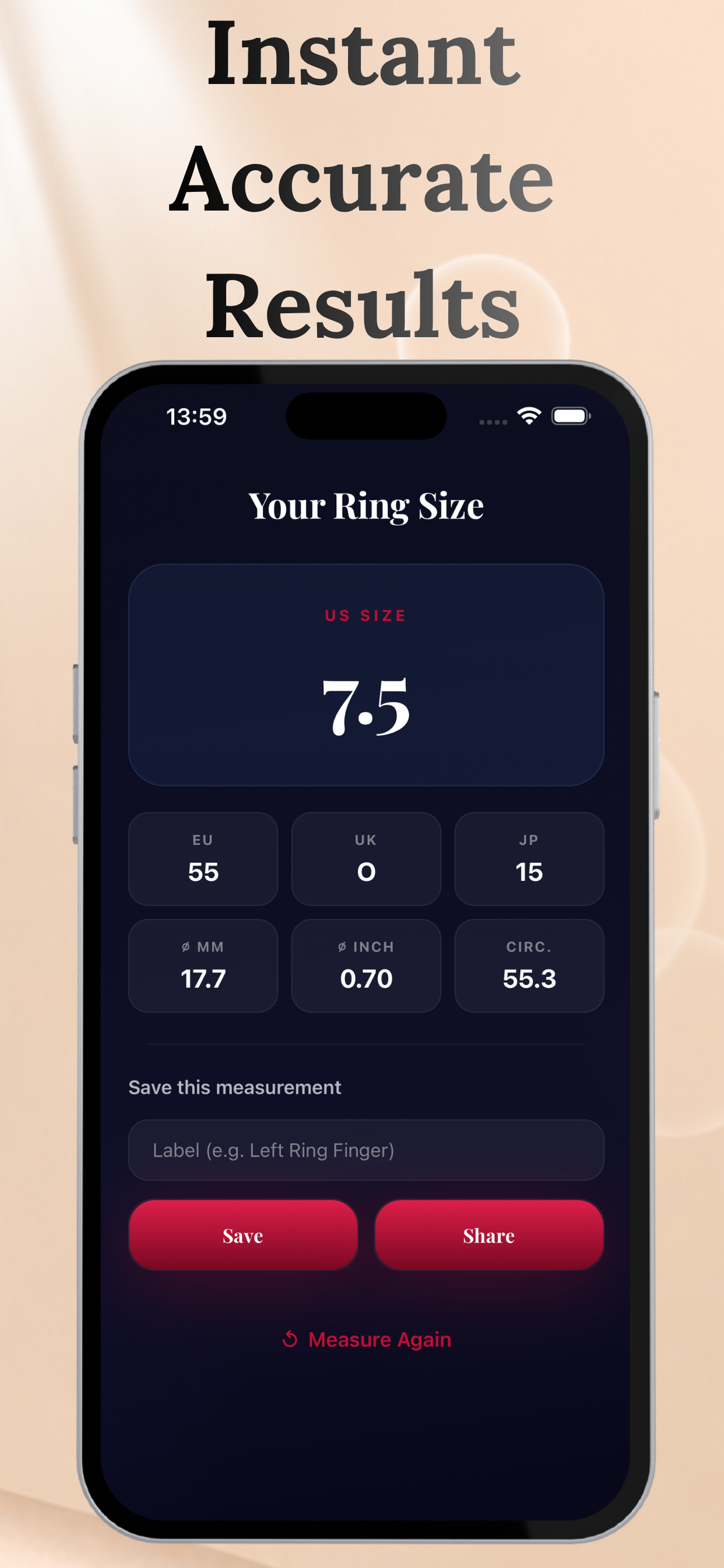 Ring Sizer App: Size & Measure screenshot 4
