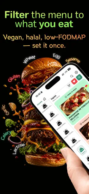 Gustia: Allergen Menu Scanner screenshot 1