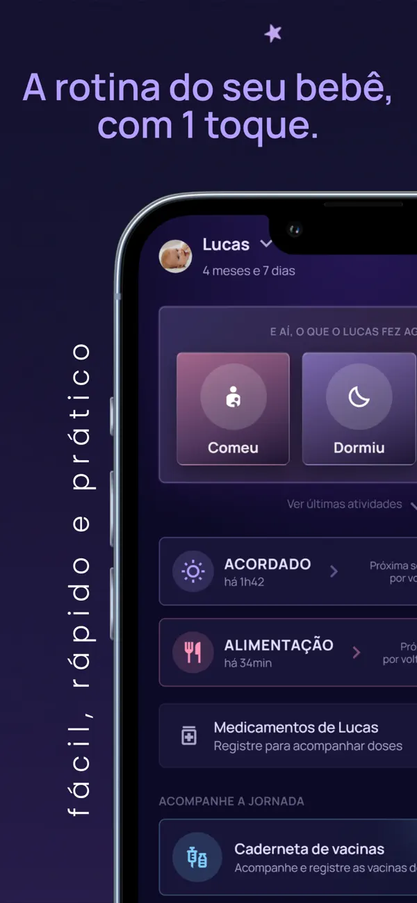 Screenshot #1 pour Yaya - Rotina do Bebê