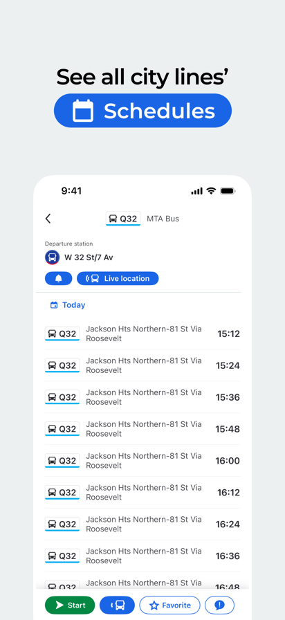 Moovit: Bus & Transit Tracker Screenshots