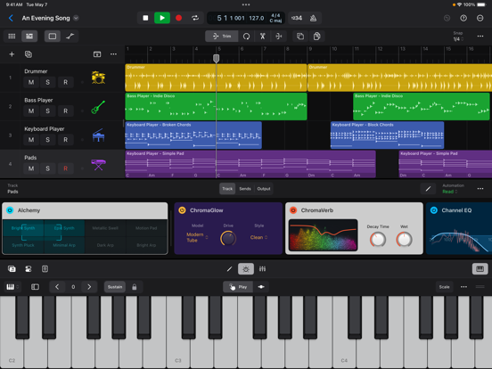 Logic Pro для iPad Screenshots