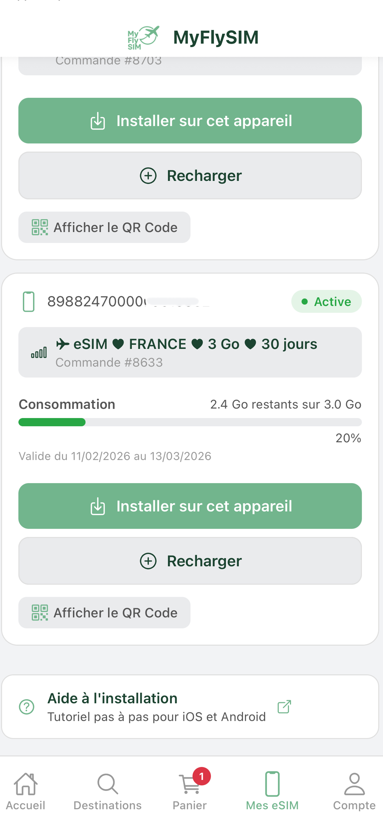 MyFlySIM - eSIM data de voyage