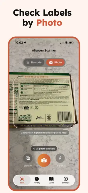 Food Allergen Scanner screenshot 4