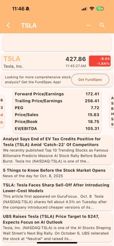 Just Stock Quotes: Live Prices screenshot