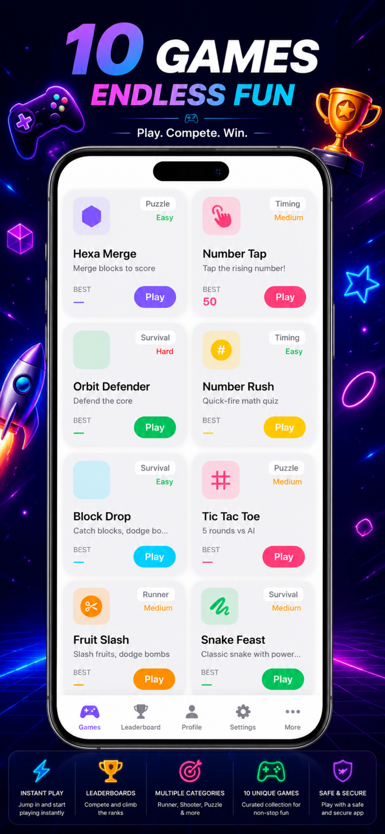 Raksha Gaming - Arcade Games screenshot 3