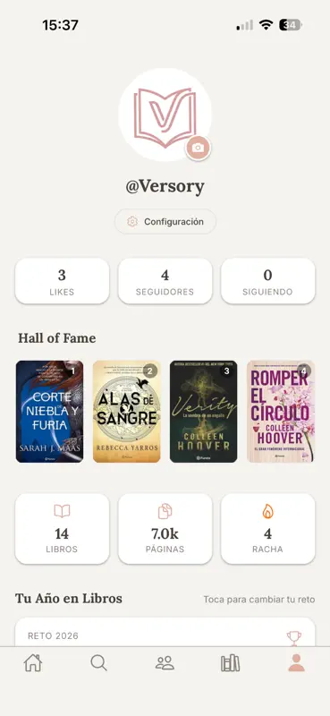 Versory: Libros y reseñas screenshot 2 of 10