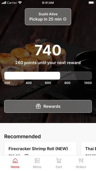 Sushi Alive iPhone screenshot 1 - Food & Drink app